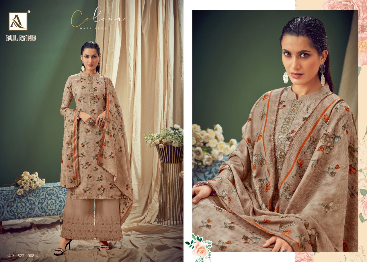 Alok Suit Gulrang Designer Casual Printed Plazzo Suit Collection at Wholesale Price